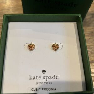 kate spade Strawberry Red CZ Stud Earrings